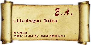 Ellenbogen Anina névjegykártya